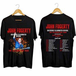 John Fogerty The Celebration Tour 2024 2 Sided Retro Music Fan Collector 05